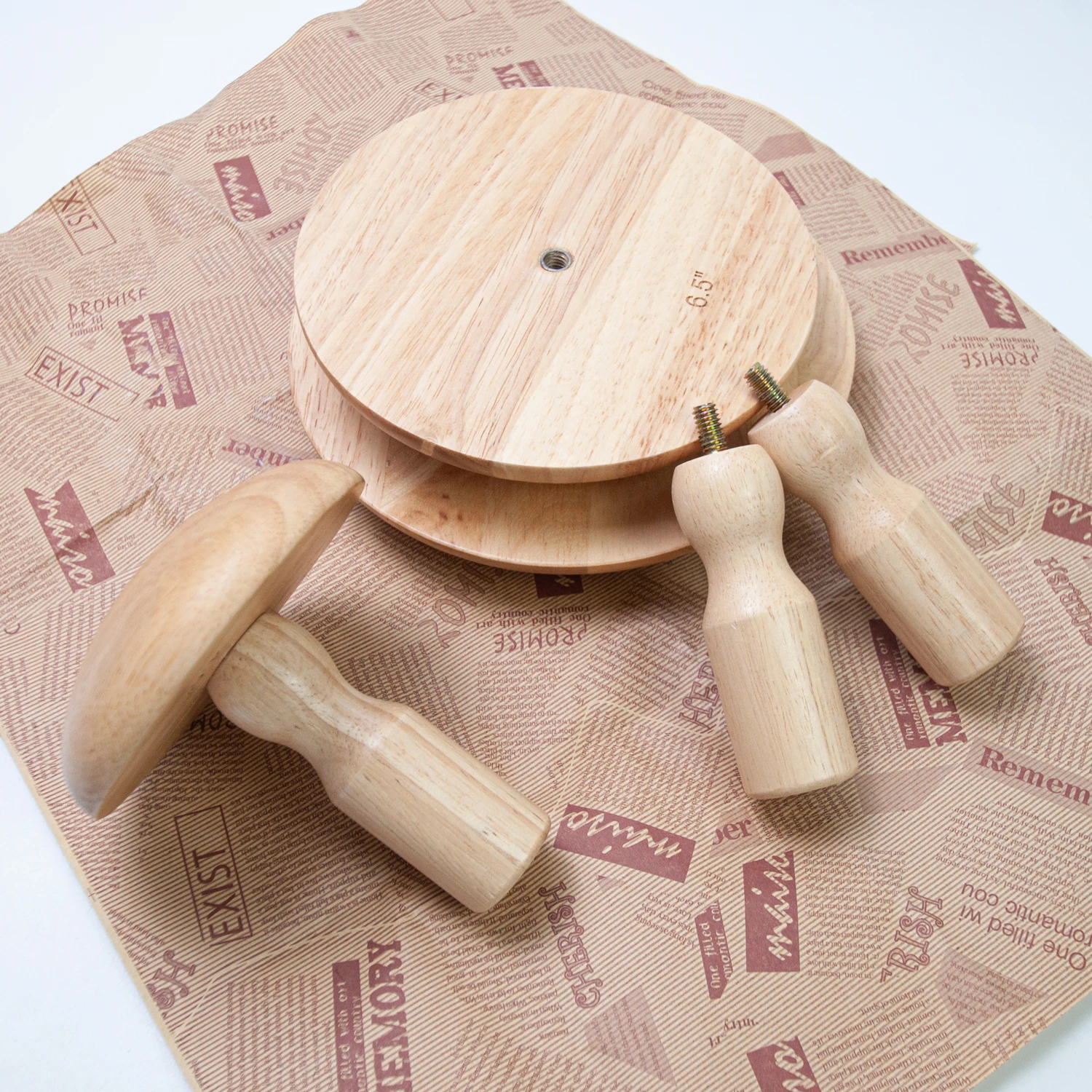 Wood Pottery Plaster Mold Set 5