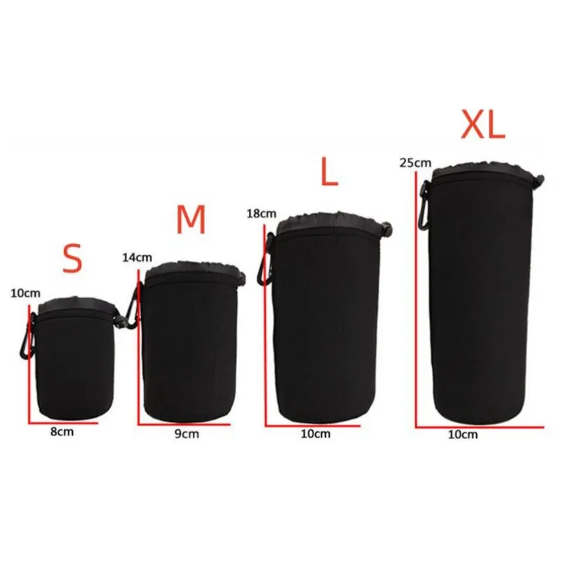 Waterproof Neoprene Soft Camera Lens Pouch Bag - Various Sizes