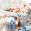 1Roll 2M Tape Ancient Forest Ocean Adventure PET Wind Conch Handbook Creative Landscaping Adhesives Scrapbook 45mm*2m 1