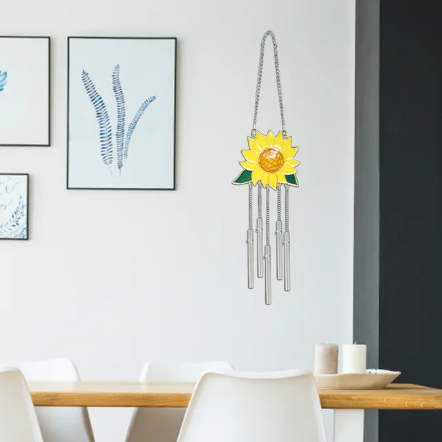 Napraforgó Ablak Iparvágány Dekoratív Láncokkal Otthoni Dekorációhoz Dekoráció Szélcsalád Dekorációk Beltéri Kültéri Lakberendezés - Image 6