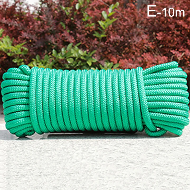 Description Picture 6 of item10mx2/3/4/6/8mm Nylon Cord Thread Crochet Line Macrame Rope DIY Hand-woven Braided Handicraft Lanyard Shoes String Bag Rope