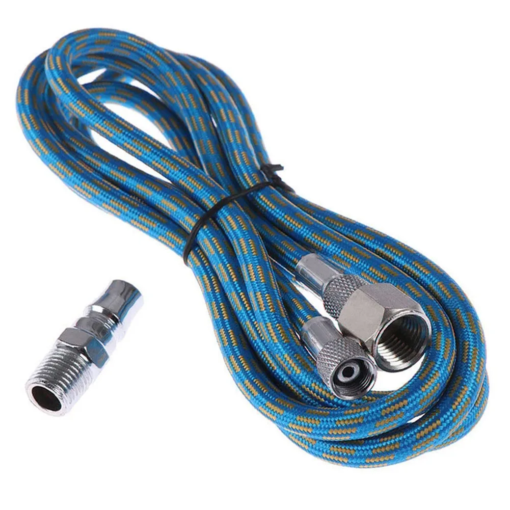 

Tool Hose Airbrush Blue Nylon Braided Accessories Accessory Air Compressor Airbrush Hose 2Pcs/set High Quality