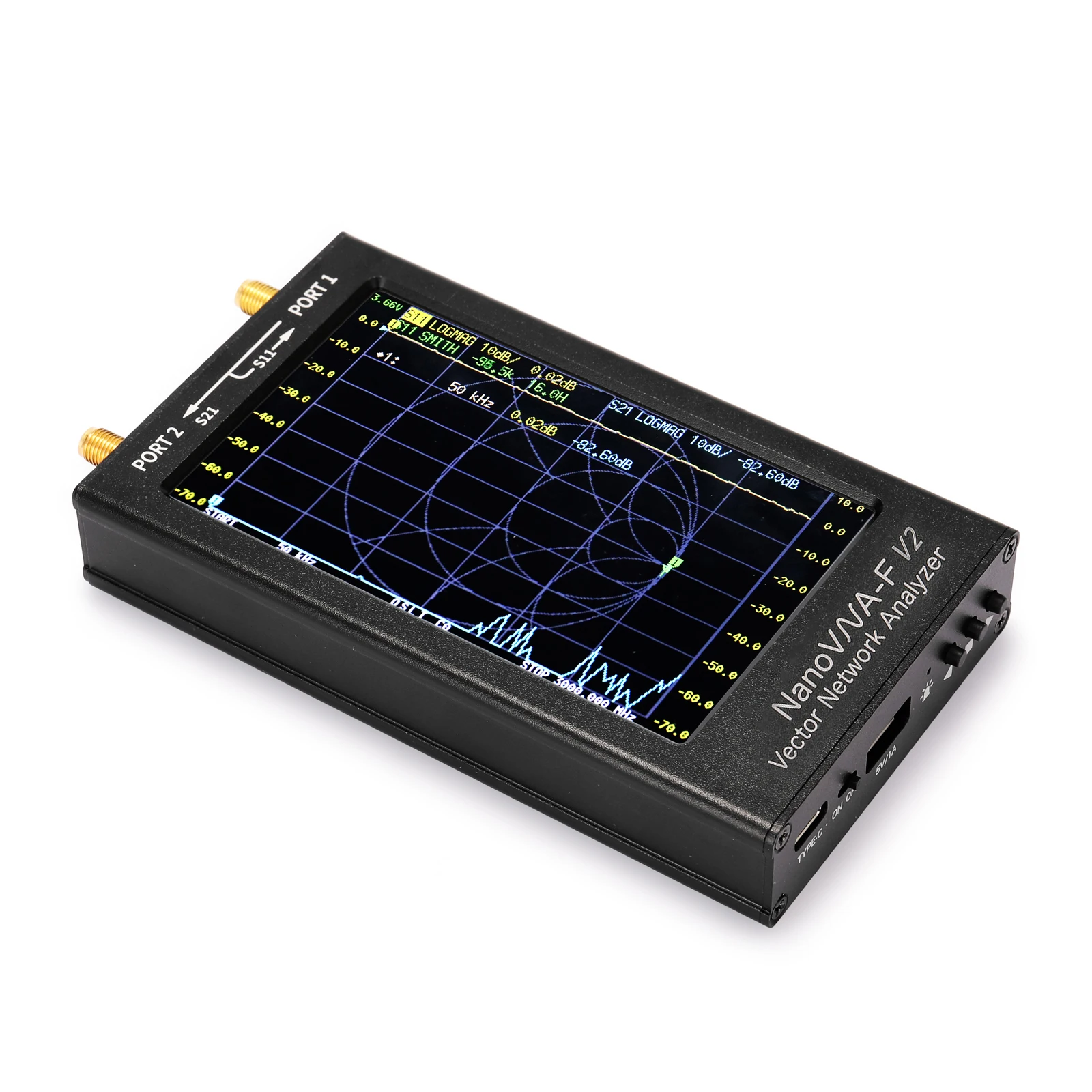 NanoVNA-F V2 4.3 ġ IPS LCD ÷  Ʈũ м S-A-A-2 ׳ м  HF VHF UHF