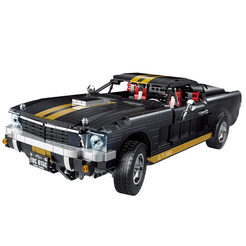 

Children Toys1817Pcs City Ford Mustang GT 350H Super Racing Vehicle Creative building blocks Racer Muscle Car Bricks Kids Gifts