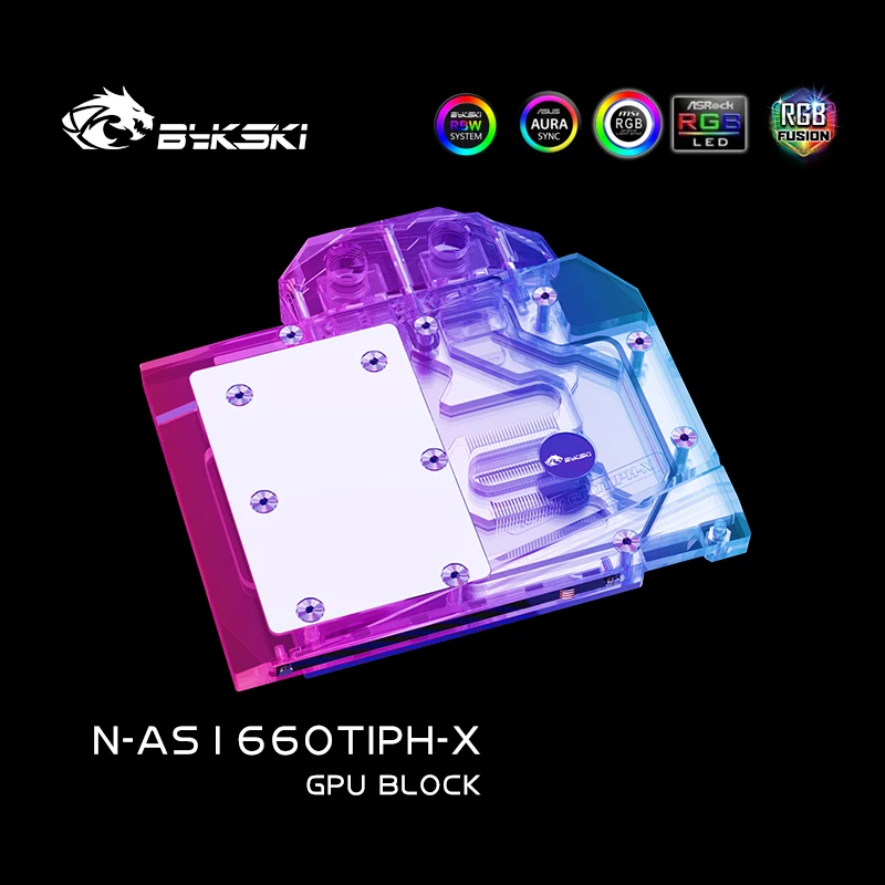 Водяной блок Bykski для игровой видеокарты ASUS Dual/TUF/GTX2060TI/O6G | Компьютеры и офис