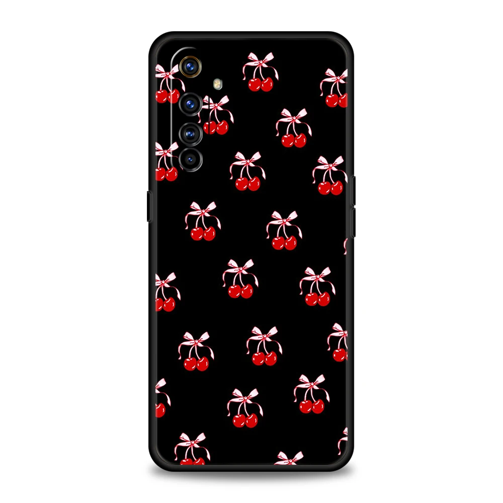 Charming Cherry Bow Soft TPU Phone Case Cover
