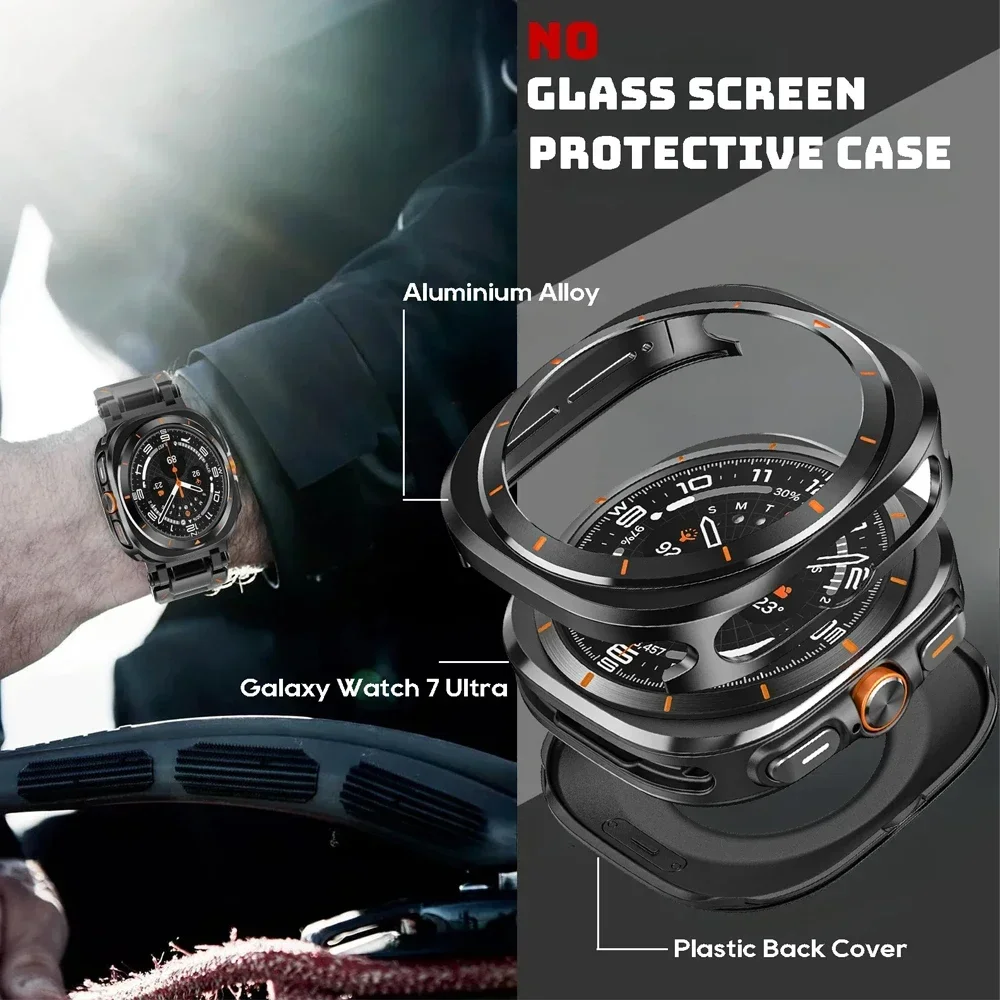 Enhanced Metal Alloy Protective Shell for Galaxy Watch 8 & Ultra Series