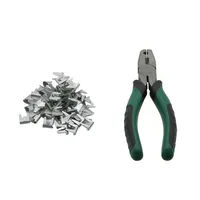 1 Set Pet Cage Installation Tools Chicken Rabbit Cat Dog Cage Fastening Accessories Buckle Nail Cage Clip Installation Tools 2