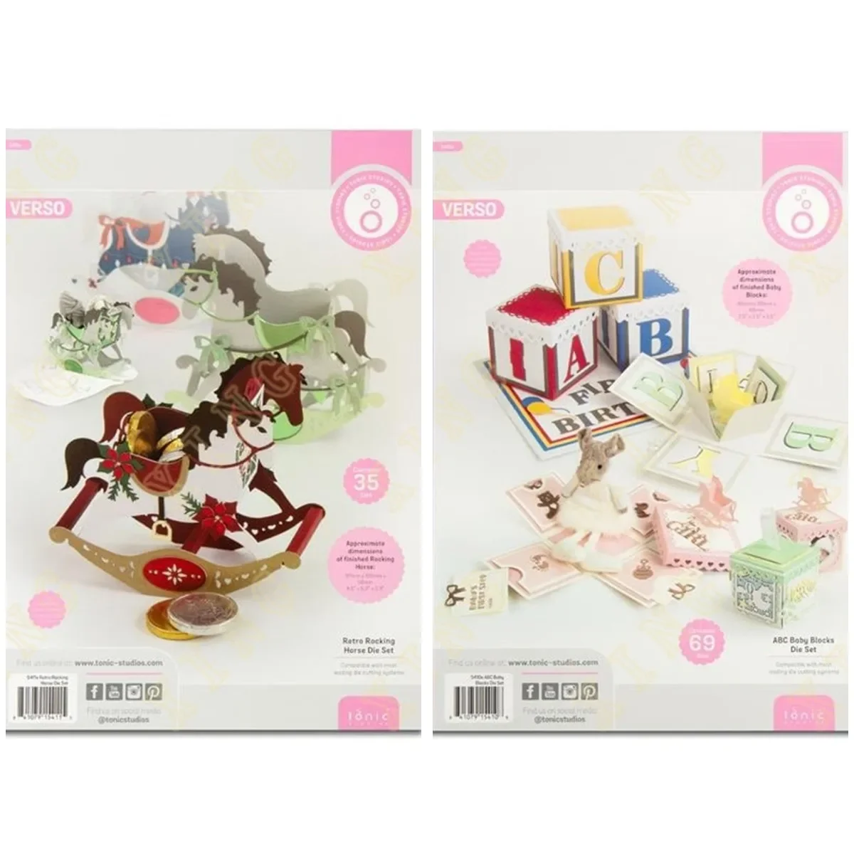 

Metal Cutting Dies Craft Embossing Make Paper Greeting Card Making Template DIY Handmade New Retro Rocking Horse ABC Baby Blocks