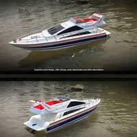 Toys Heng Long 2.4G RC High-Speed Racing Boat Wireless Control Luxury Yacht Ship Motor ESC Painted Finished Model Boys Gifts 2