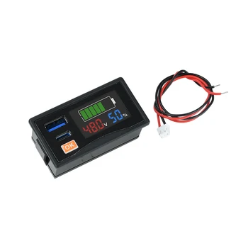 Tester per Batterie al Litio con Schermo LCD, Doppia Porta USB Tipo C, Ricarica Rapida 30W per Batterie al Piombo-Acido, al Litio Ternario e al Litio Ferro Fosfato