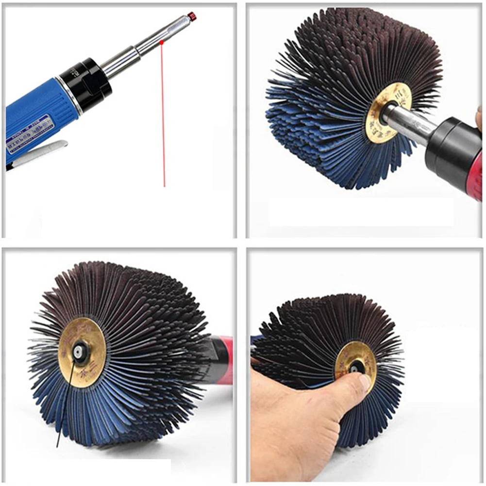 

1pc 118×60mm Wood Polishing Wheel 120-600grit Emery Cloth Abrasives Wire Drum Woodworking Polishing Wheel Grinding Buffing Pad