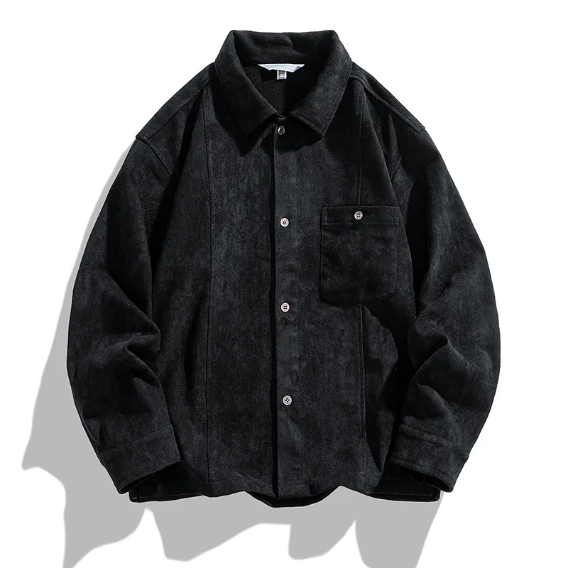 Classy and Trendy Workwear Jacket for Men - Loose Fit and Soft Suede Material