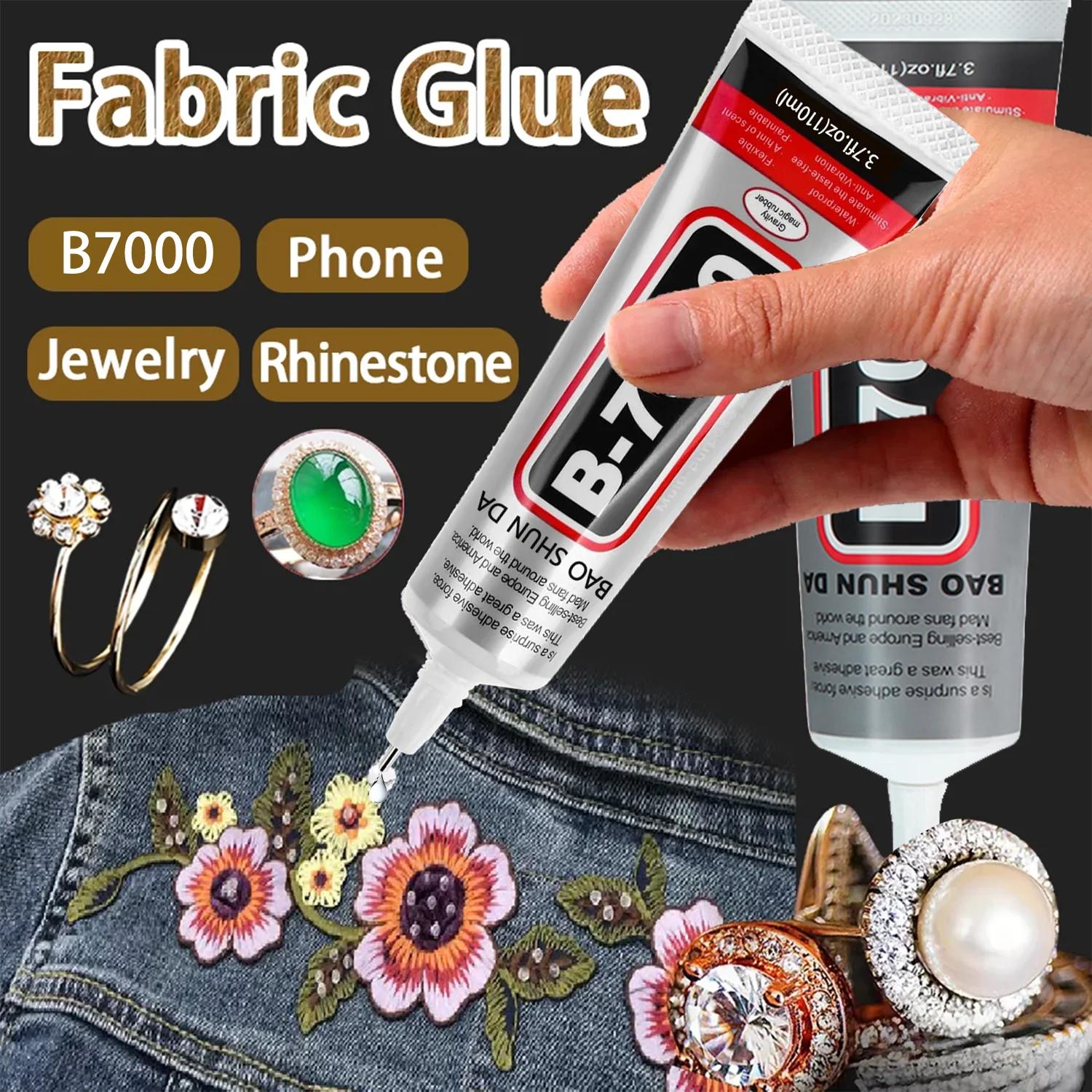 Multi-Purpose Precision Adhesive for Jewelry, Crafts, and Repairs - Waterproof and Transparent