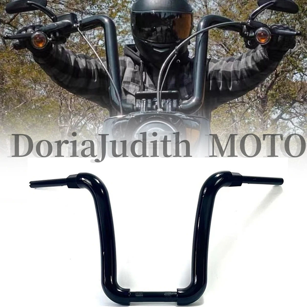 

For Harley Soft tail Fat Boy Breakout Road King Custom Handlebar Motorcycle 2 inch Ape Handlebars to 1-1/4 inch bar 32mm