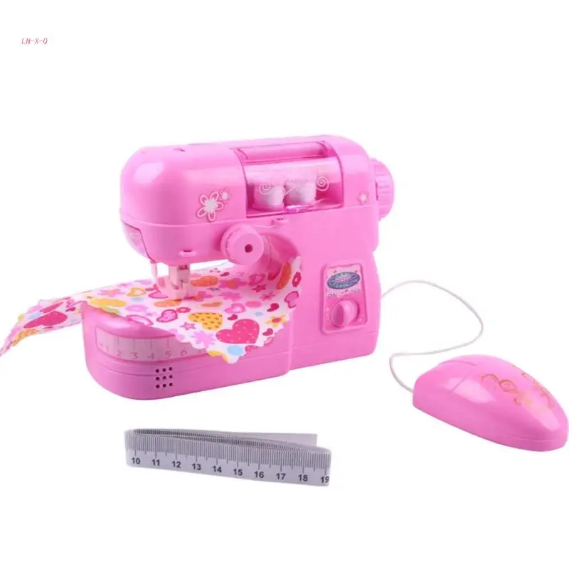 51BA Children Sewing Machine Toy for Kids Ages 8 and Up Pink Toy