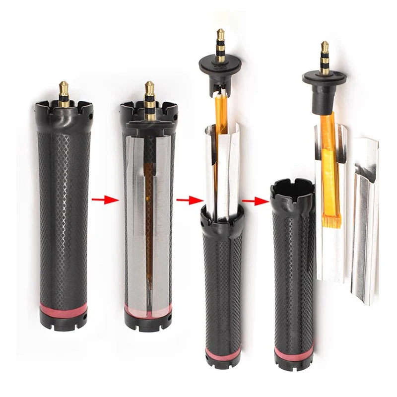 10pcs/set 24V Universal 3.5mm Earphone Jack Digital Perm Rods Ceramic Heated Curlers Irons Bars Rollers Styling Accessories 1919