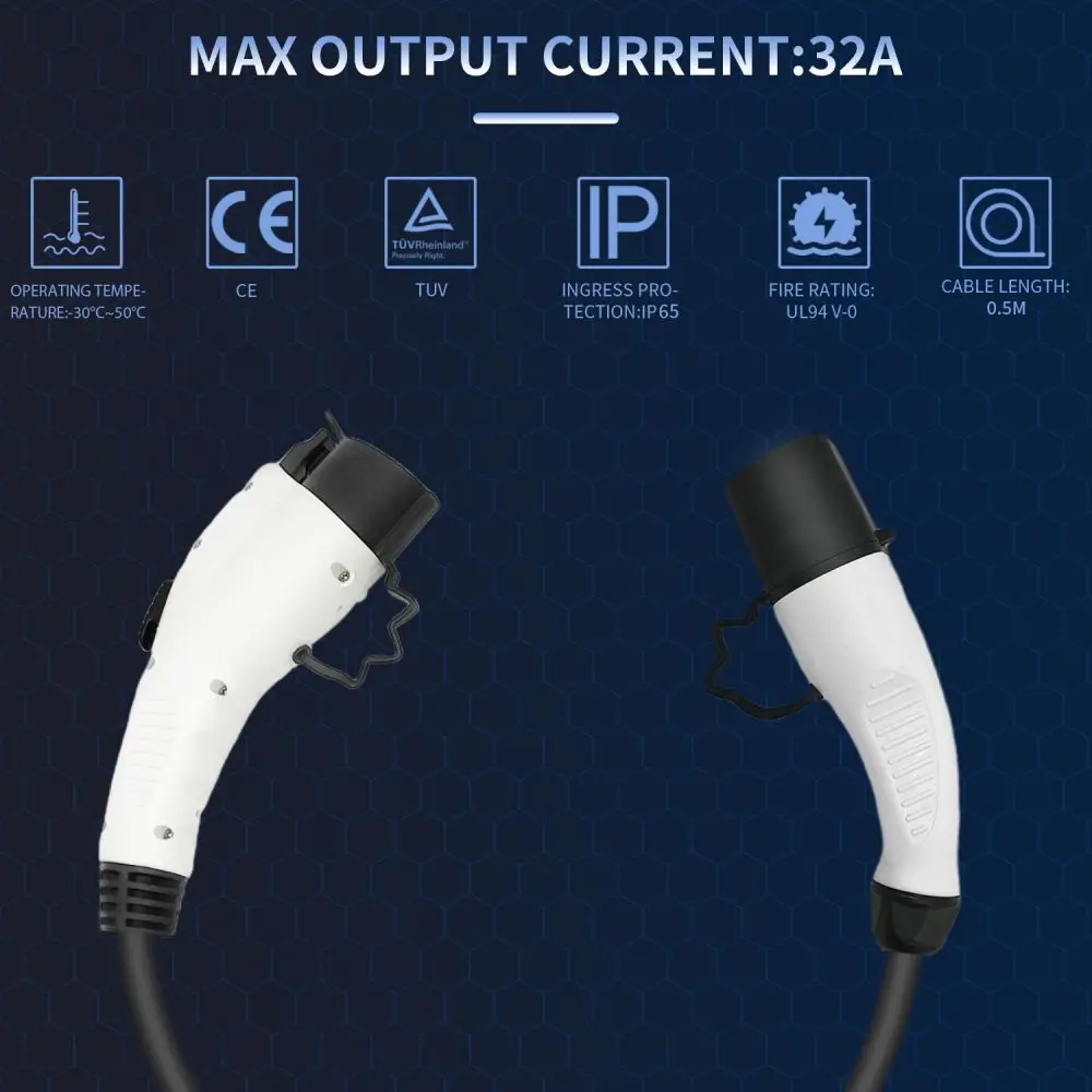 Type2 To Type1 Cable Electric Vehicle Charger Adapter 16A 32A Charging Cable Portable Electric Vehicle Charger Plug 8 Type2 To Type1 Cable Electric Vehicle Charger Adapter 16A 32A Charging Cable Portable Electric Vehicle Charger Plug 2