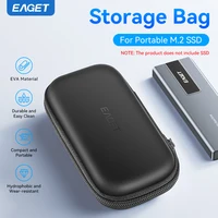 Eaget SSD Box Bag Чехол Портативная сумка для жесткого диска для внешнего портативного SSD M.2 SSD чехол для хранения Защита Черный