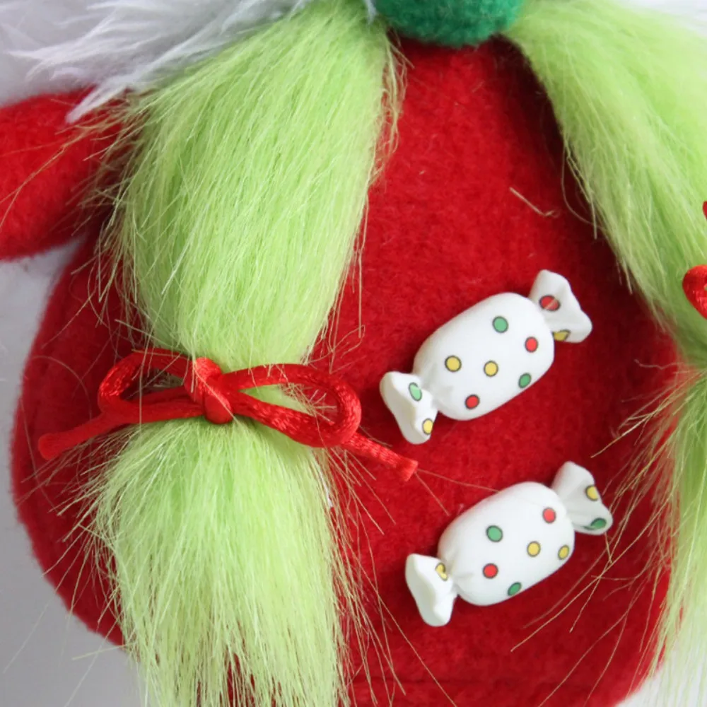 XINGXIA Gnomes de Noël Grinch - Décorations de Noël - Fait à la main -  Poupée d'elfe suédoise en peluche - Nains de vacances d'intérieur pour