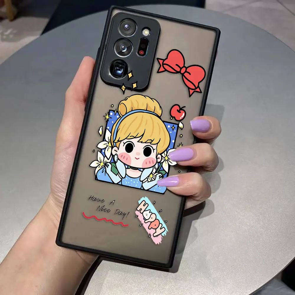thumbnail image 1 of Funda mate para Samsung Galaxy NOTA 20 10 9 8 A13 A12 A10 A11 7 A04E A04 A03S A02 A03 5G ULTRA Plus funda de dibujos animados Anime Blancanieves, 1 of 5