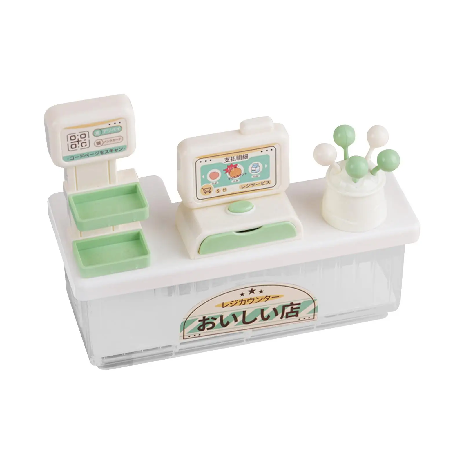 Dollhouse Cash Register Toy Pretend Play Realistic Creative Kids Cash Register Toy for 3 + Years Old Baby Kids Girls Boys Gifts