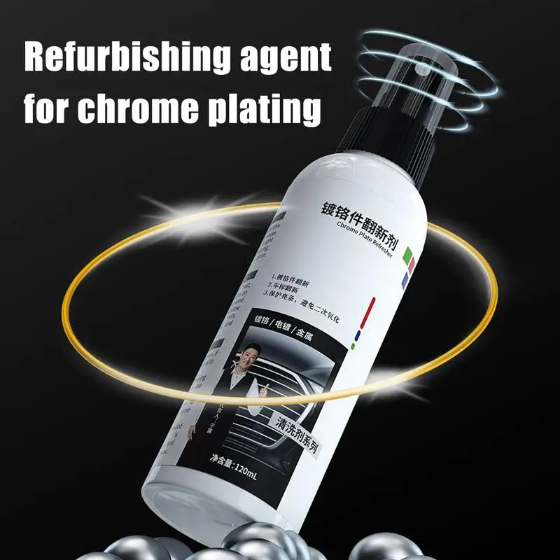 

Metal Polish Spray Chrome Plate Refreshing Agent Rust Removal Cleaner Spray Multi Purpose Spray For Chrome Plating Metal Surface