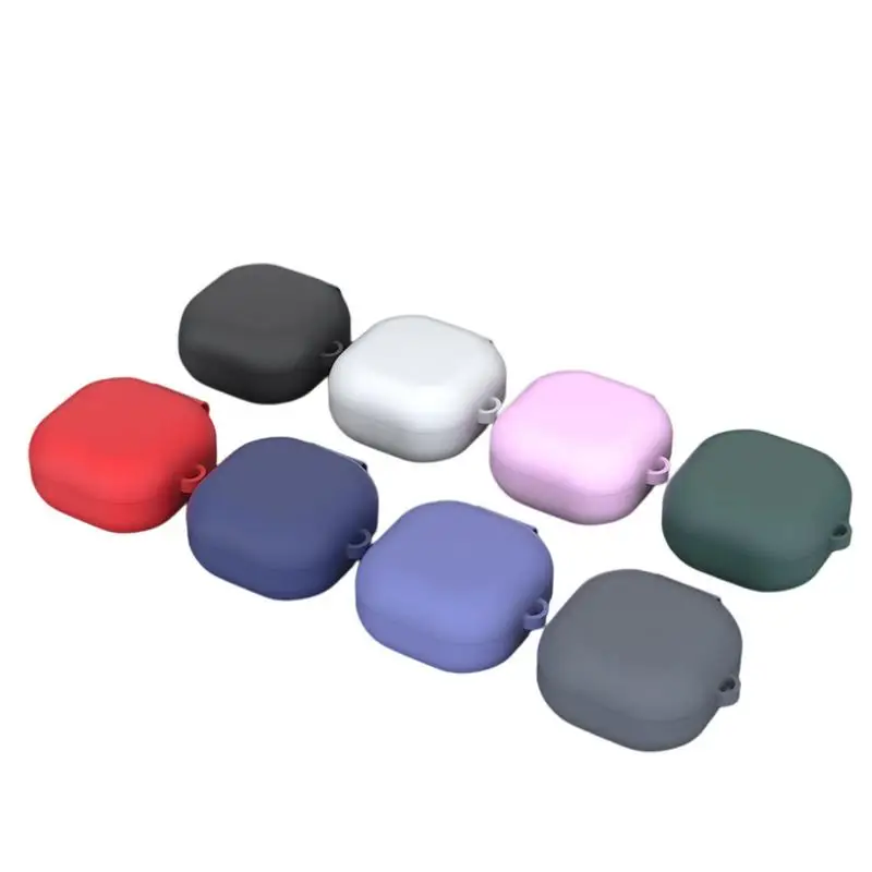

Earphone Case For SamsungGalaxy Buds Live With Hook Silicone Headset Protective Cover Anti-drop Shockproof Soft Protector