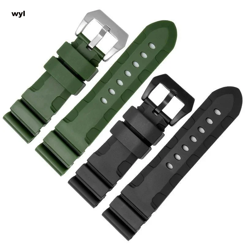 Multicolor Silicone Rubber Watchband for Men - Sport Soft Strap with Free Tools