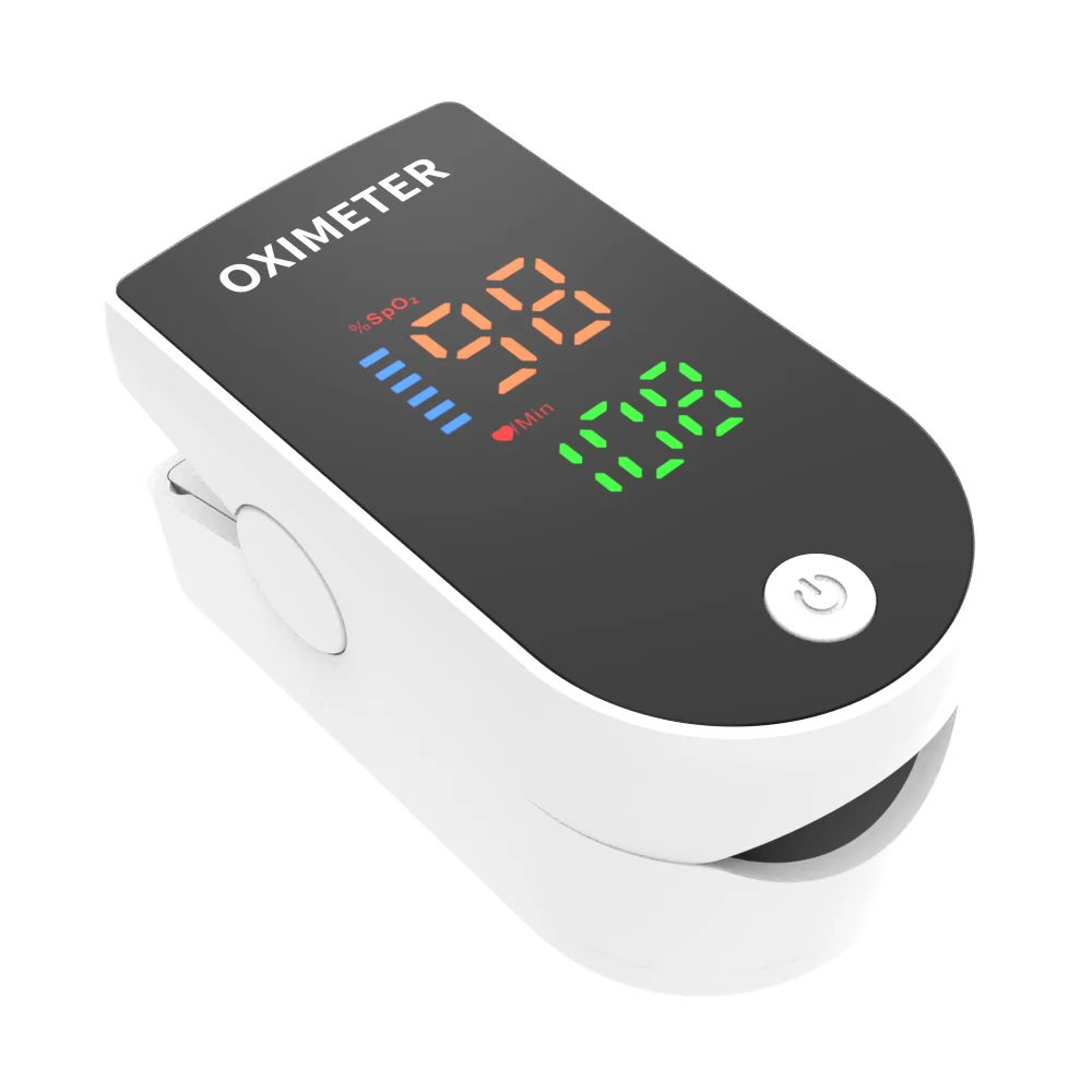 Oxímetro portátil para la yema del dedo, Monitor de saturación de oxígeno en sangre con pantalla LED, oxímetro para la yema del dedo, prueba SpO2, cuidado de la salud