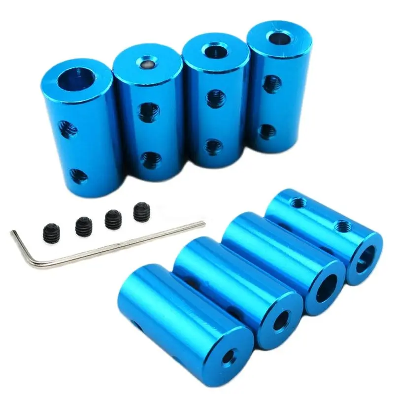 1pcs 2mm/3mm/4mm/5mm/6mm Aluminum Alloy Rigid Shaft Coupling Rigid Coupler Motor Connector for Motor Transmission Parts 10x20mm