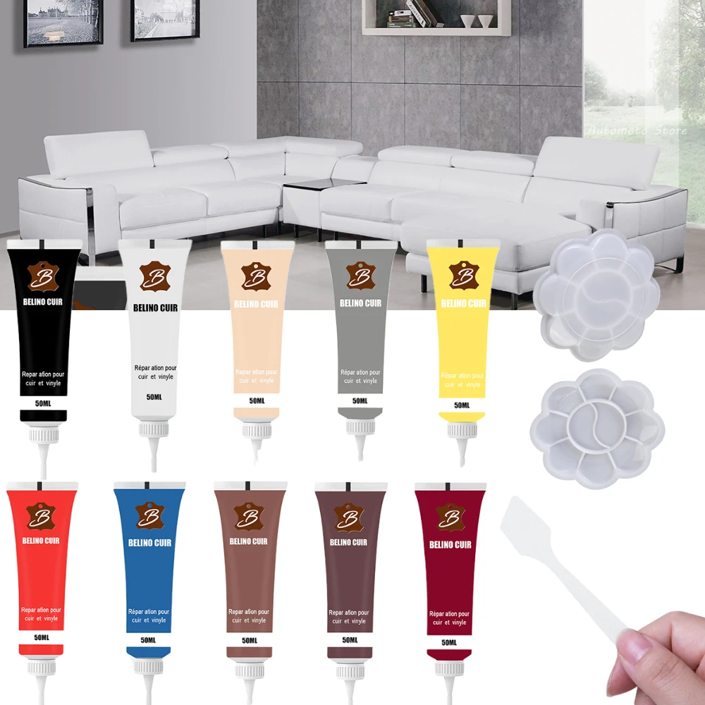 50ml Leather Repair Cream Vinyl Repair Kit Auto Car Seat Sofa Coats
