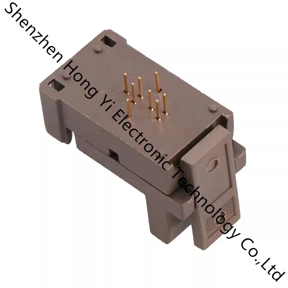 

DFN6-0.65 (2x2) Flip Cover Fragment Aging Seat 0.65 Spacing High Temperature Aging Resistance Fixture Socket Burning