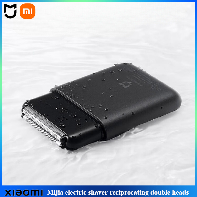 Mijia Electric Shaver Reciprocating Double Blades IPX7 Zinc Alloy Magnetic Blade Holder Type-c Rechargeable Portable Razor
