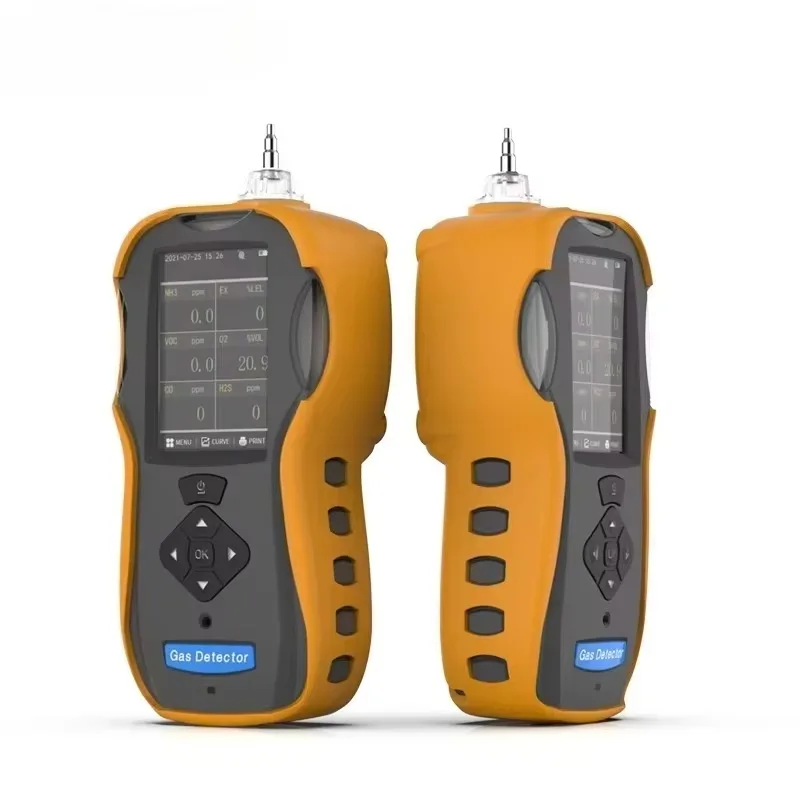4-in-1 가스 감지기: H2S, CO, O2, EX, CO2 및 포름알데히드 감지 기능 포함