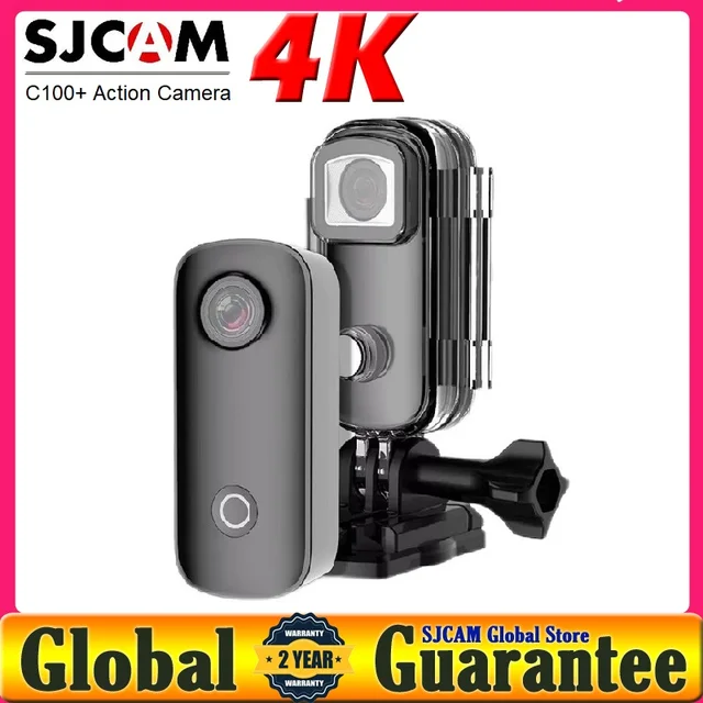 Водонепроницаемая мини-камера SJCAM C100 / C100Plus 1080P30FPS / 4K30FPS H.265 12MP 2,4G WiFi 30M 1