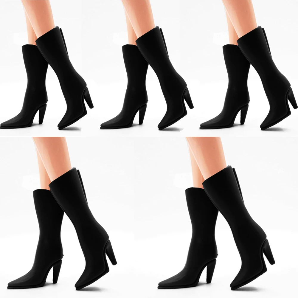11.5 Inch Doll Shoes Fashion Hangers Boot Cute Heels Sandals for 1/6 Doll Accessories Baby DIY Dollhouse Toy JJ
