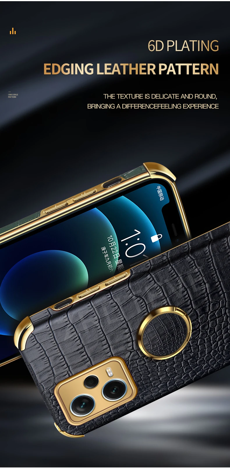 PocoX5 Fall Zroteve Überzug Silikon Krokodil Leder Abdeckung Für Xiaomi Poco X5 X4 Pro X3 NFC Xiomi Pocophone F3 F4 GT_voghion.com