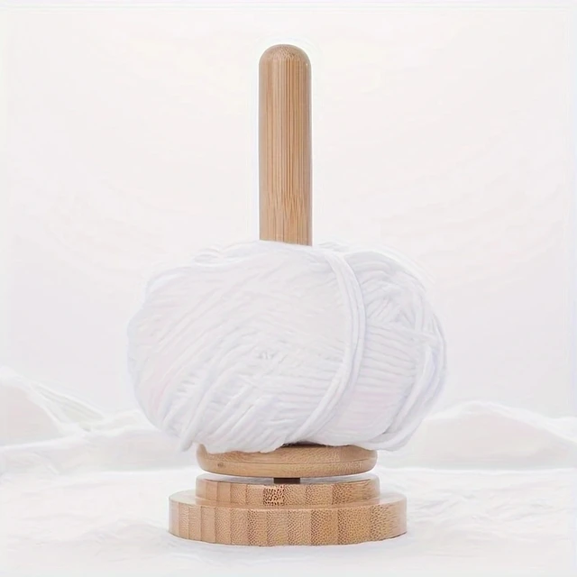 Bamboo And Wood Yarn Stand 1