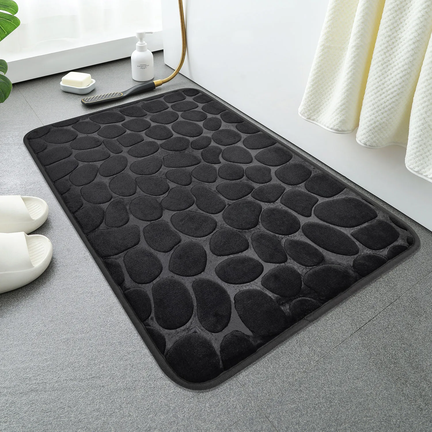 Cobblestone Embossed Bathroom Bath Mat Non-slip Carpets In Wash Basin Bathtub Side Floor Rug Shower Room Doormat Memory Foam Pad BEST SELLERS Cobblestone Embossed Bathroom Bath Mat Non-slip Carpets In Wash Basin Bathtub Side Floor Rug Shower Room Doormat Memory Foam Pad BEST SELLERS