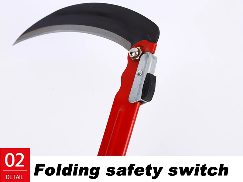 Description Picture 6 of itemMower Folding Sickle Manganese Steel Portable Firewood Cutting Outdoor Agricultural Tools Sickle Knife Machete Garden Tools