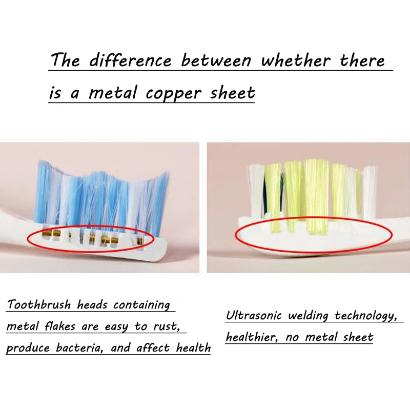 Toothbrush heads 10pcs For Xiaomi Mijia T302 Replacement