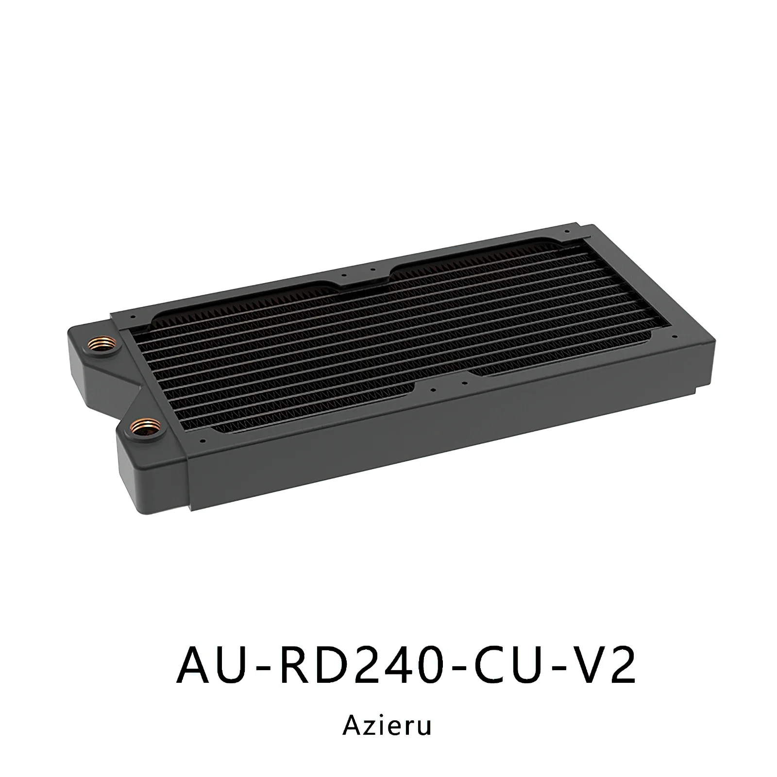 Bykski-copper Radiator Azieru Au-rd240-cu-v2 360 mm 2×120 mm Refrigeração a Água