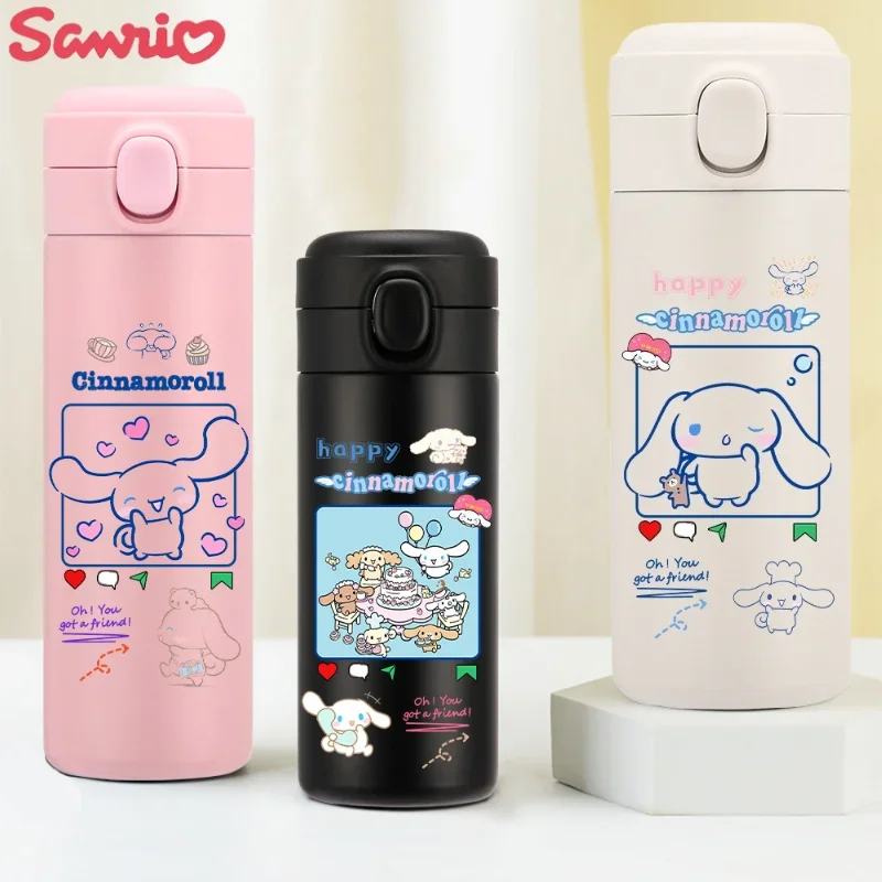 Kawaii Cinnamoroll Cute Cartoon Thermos Mug Isolamento Termico In Acciaio Inossidabile Tazza Diritta Kawaii Thermal Water Bottle Tumbler