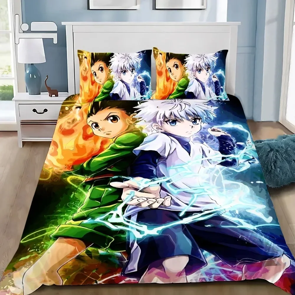 Cartoon Football Duvet Cover Hunter X Hunter Pillowcase Bedding Set Adult Boys Girls Bedroom Decoration Single Double Size
