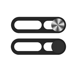 Front Camera Privacy Slide Protector Stickers for Phones, Tablets, and Laptops (Mixed 2PCS)