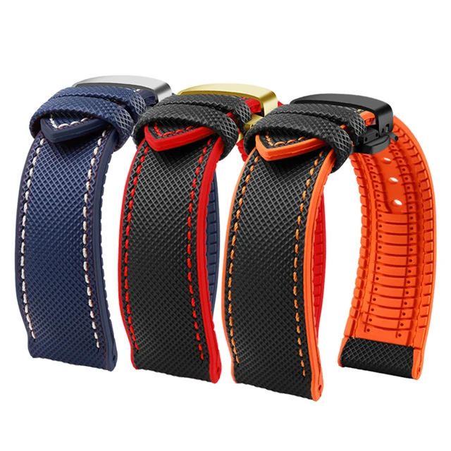 남성을 위한 세련된 시간 장식: HUANGZHI 탄소 섬유 나일론 고무 시계 밴드