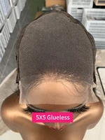 5x5 sans colle vietnamien perruque de cheveux humains Double auvé court Bob dentelle avant perruques de cheveux humains prêt à porter couleur noire naturelle 250% 5