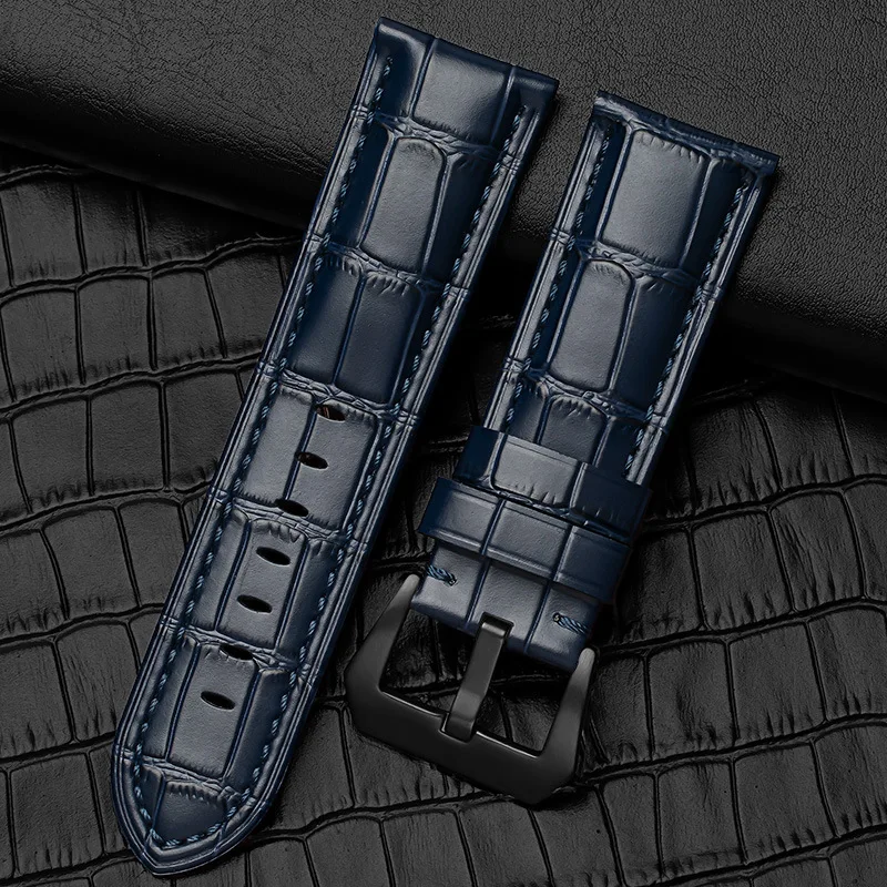 FOR Panerai Fossil Handmade watchband for brand wristband Accessories Crazy Horse Leather 22mm 24mm 26mm Watch Band Strap