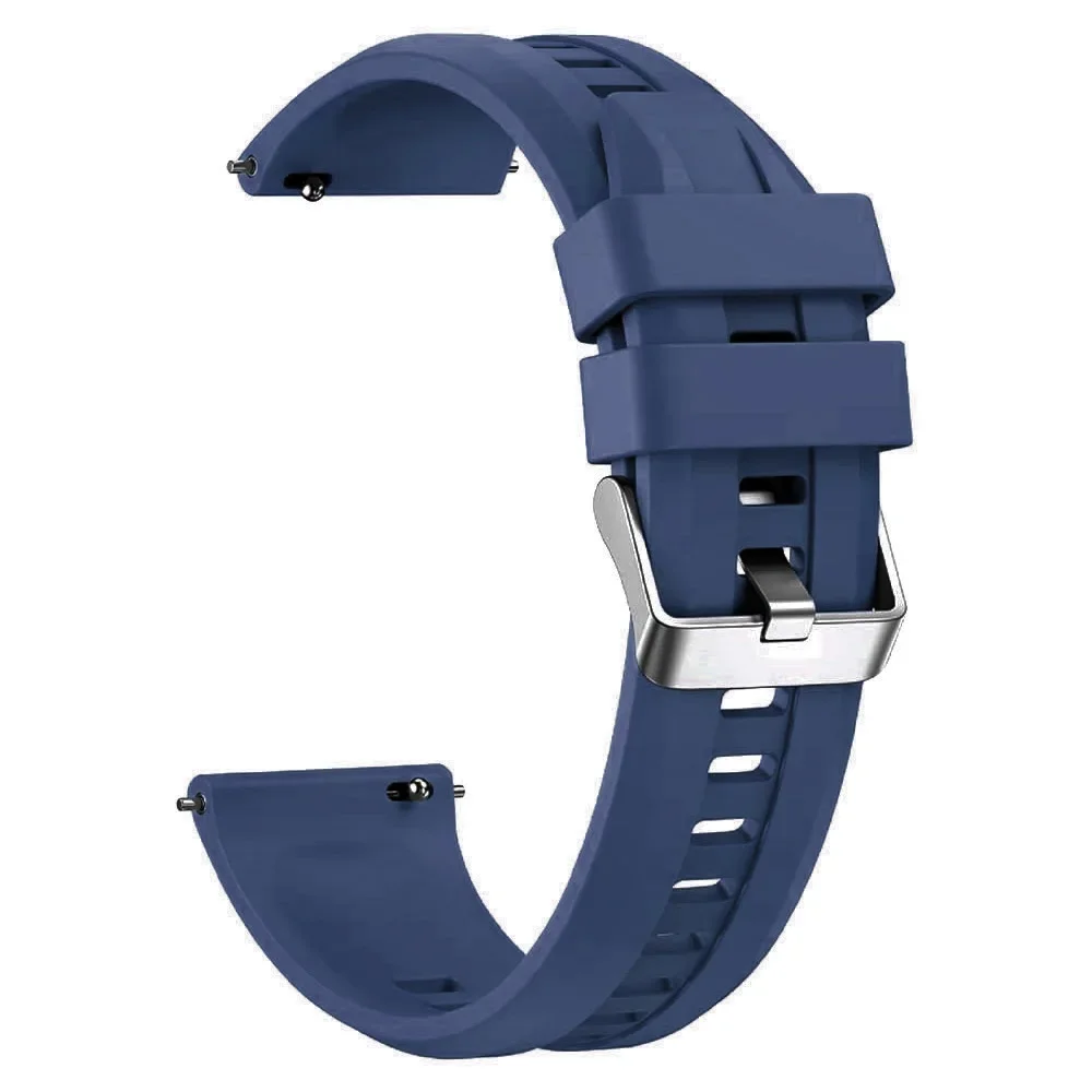 Silicone Sport Wristband Accessory for Smartwatches - 22mm Strap